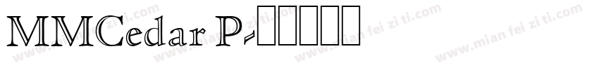 MMCedar P字体转换